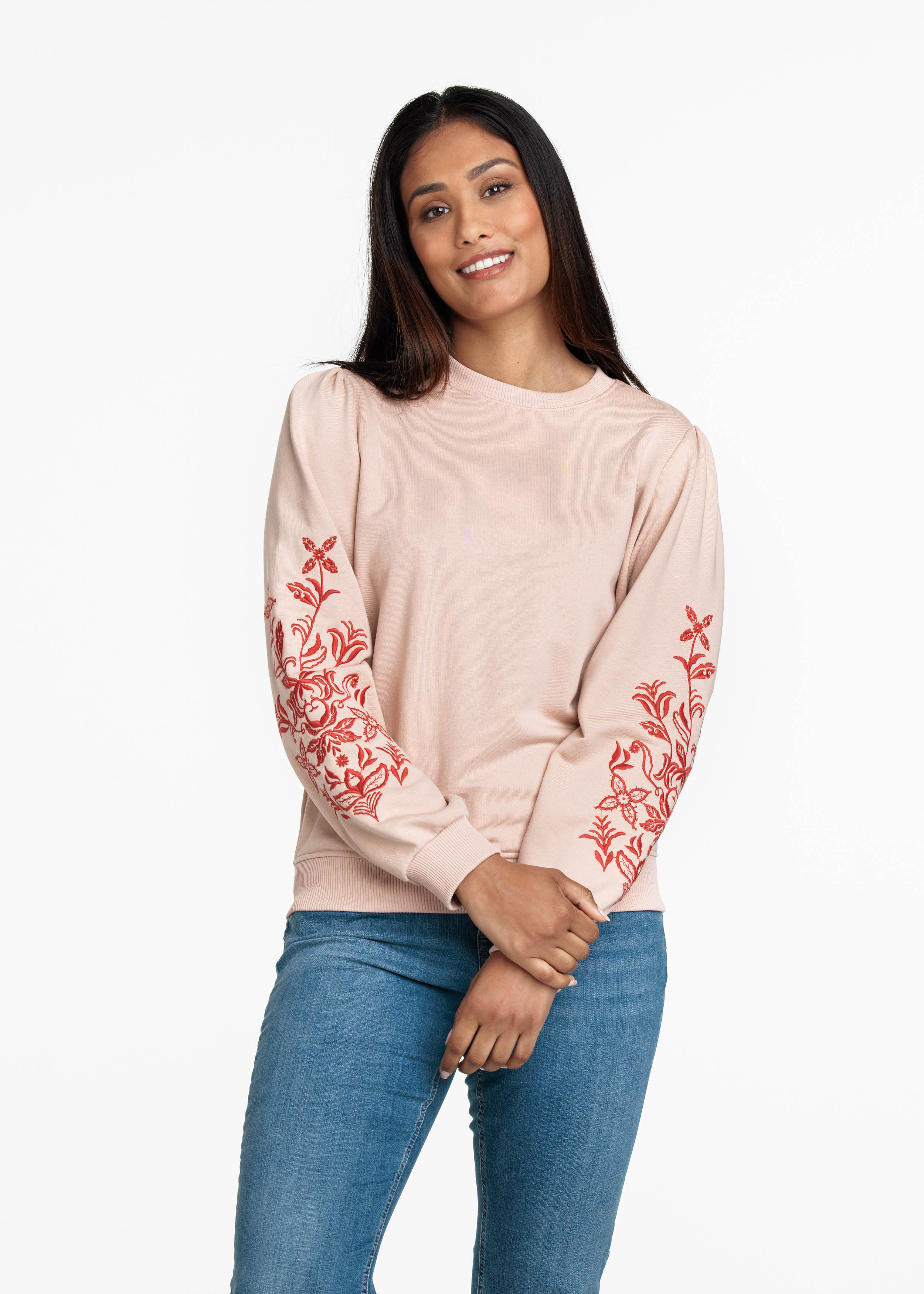 Sweater Embroidered Sleeve