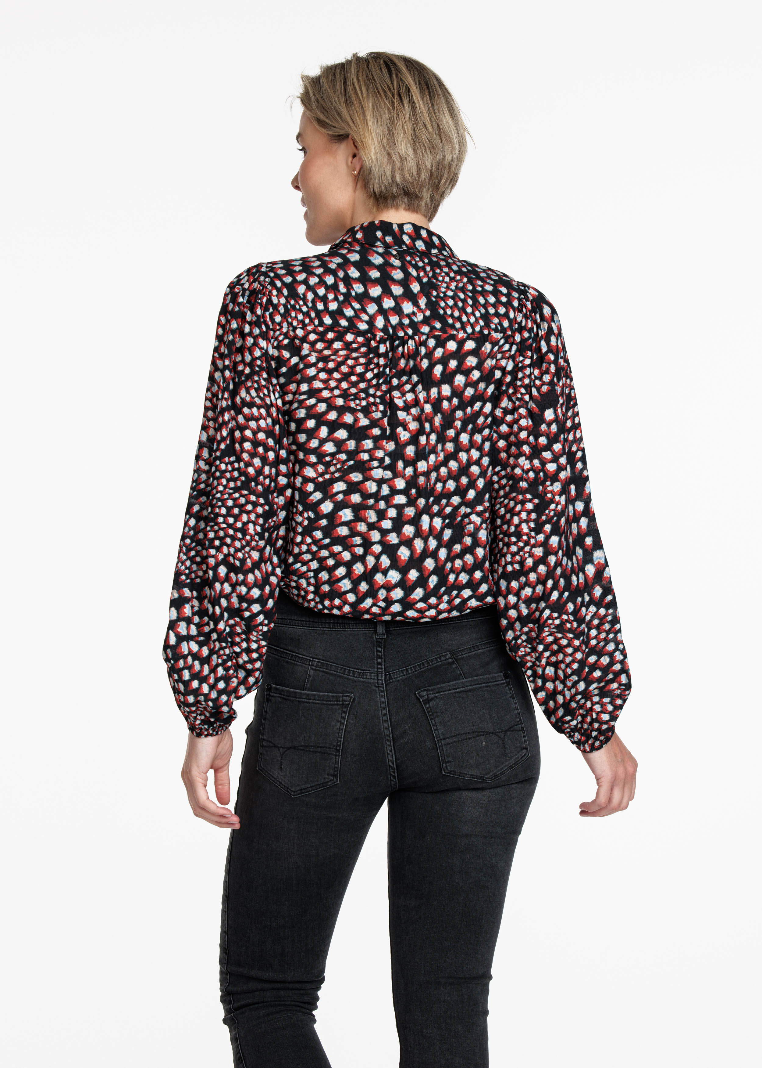 Blouse Feather Print