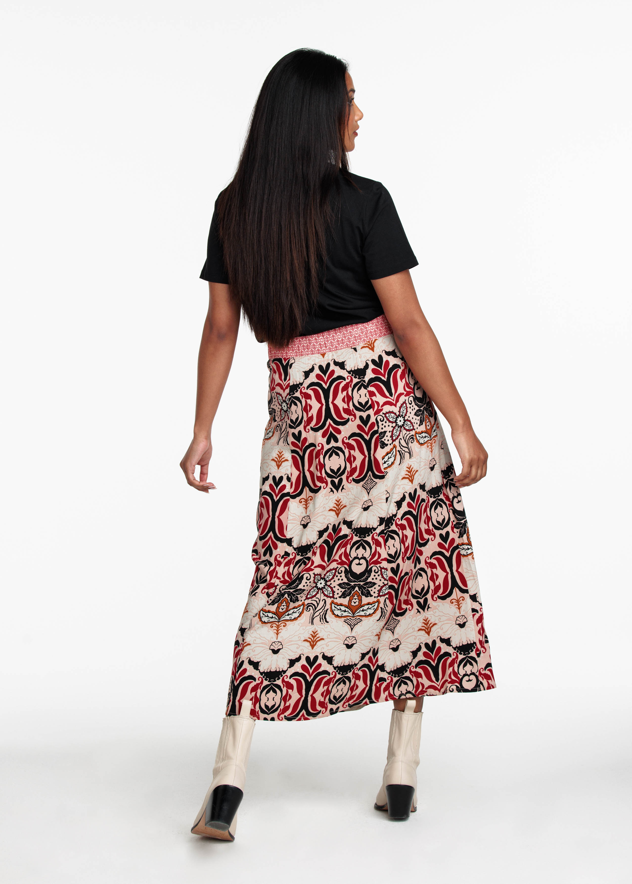 Skirt Long Ornament Print