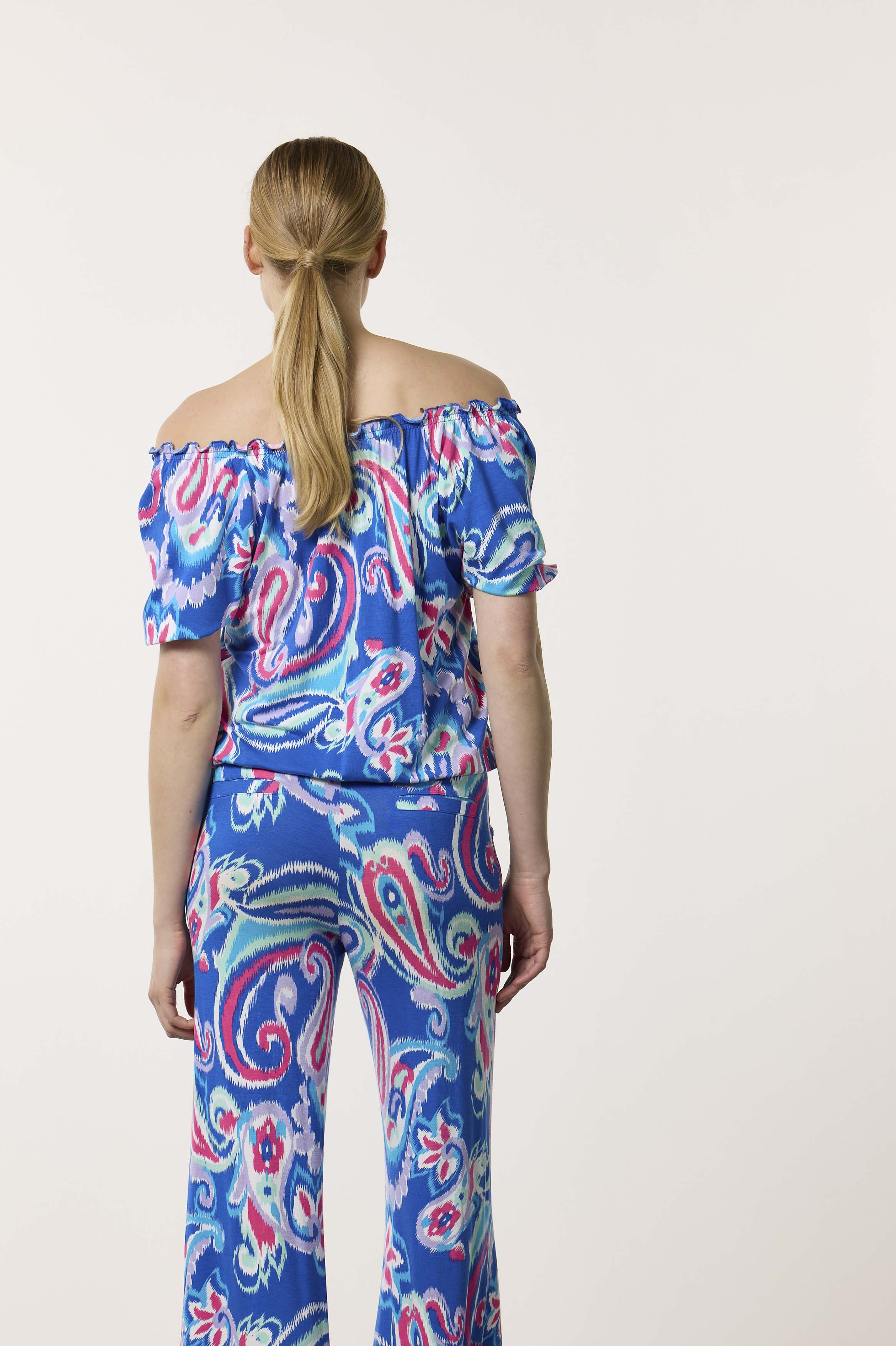 Top Jersey Big Paisley S/S