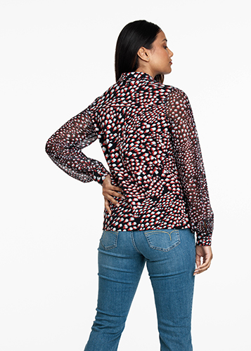 Blouse Travel Feather Print