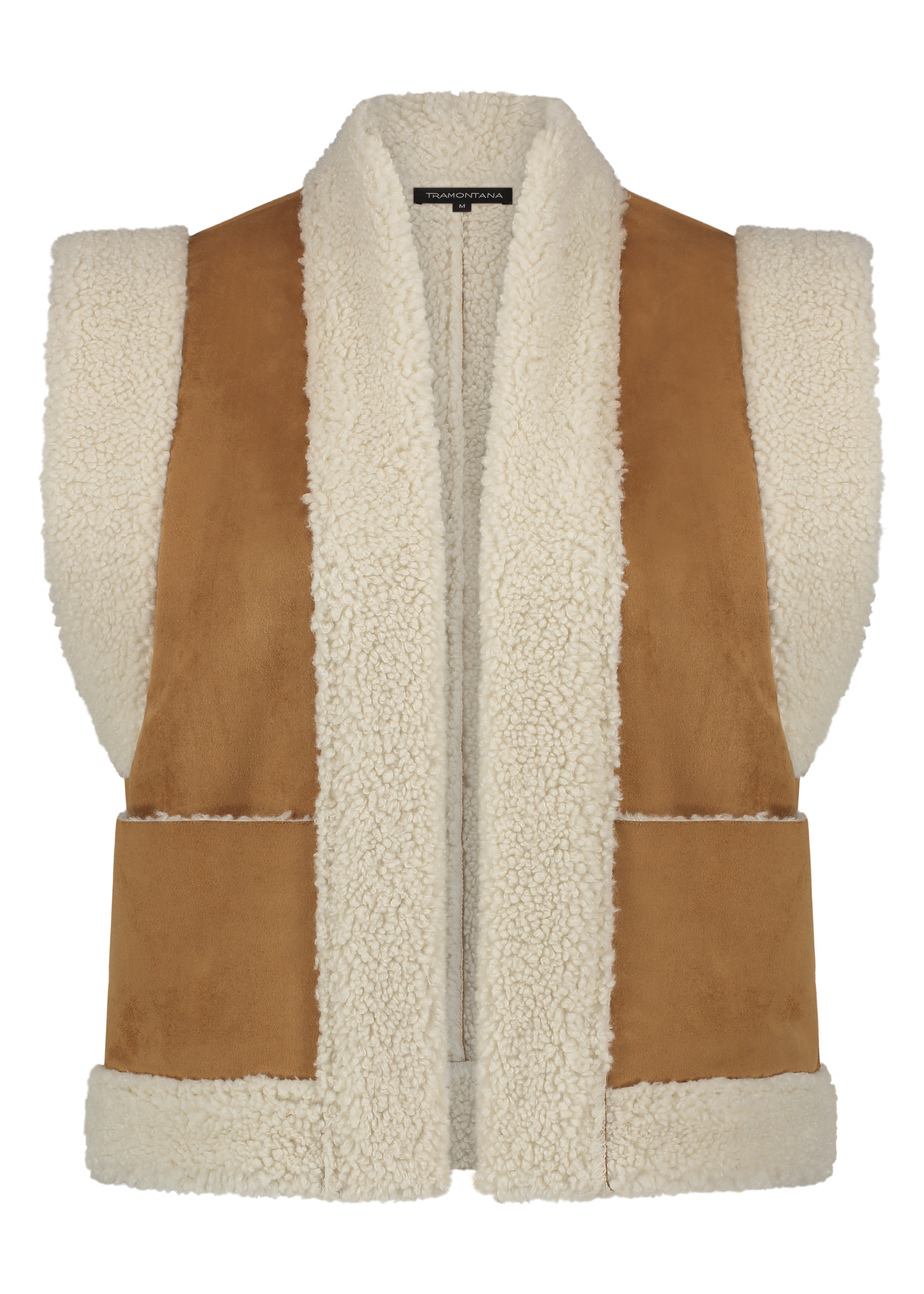 Gilet Bonded Suedine Teddy