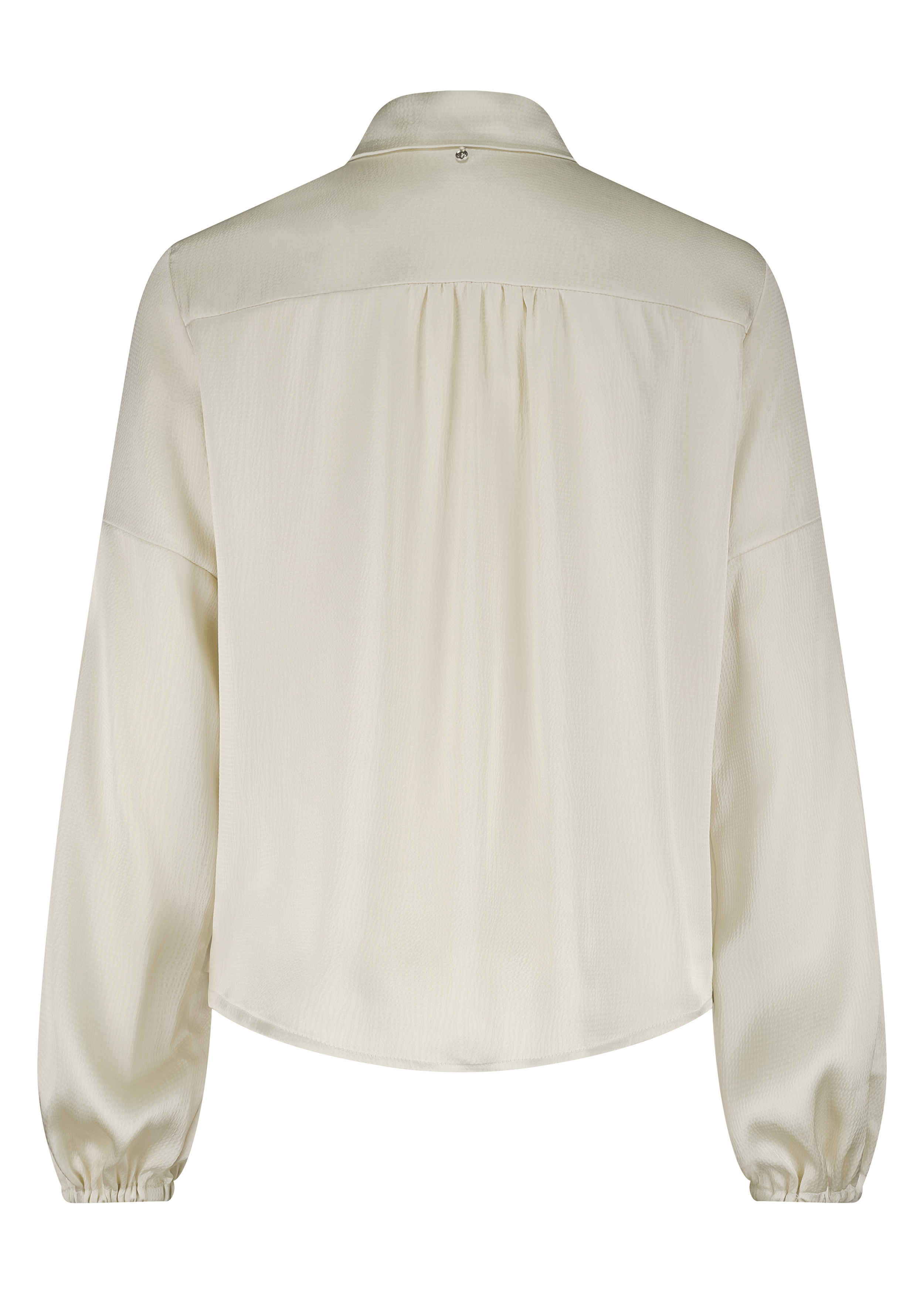 Satin-Look Blouse Twisted Detail