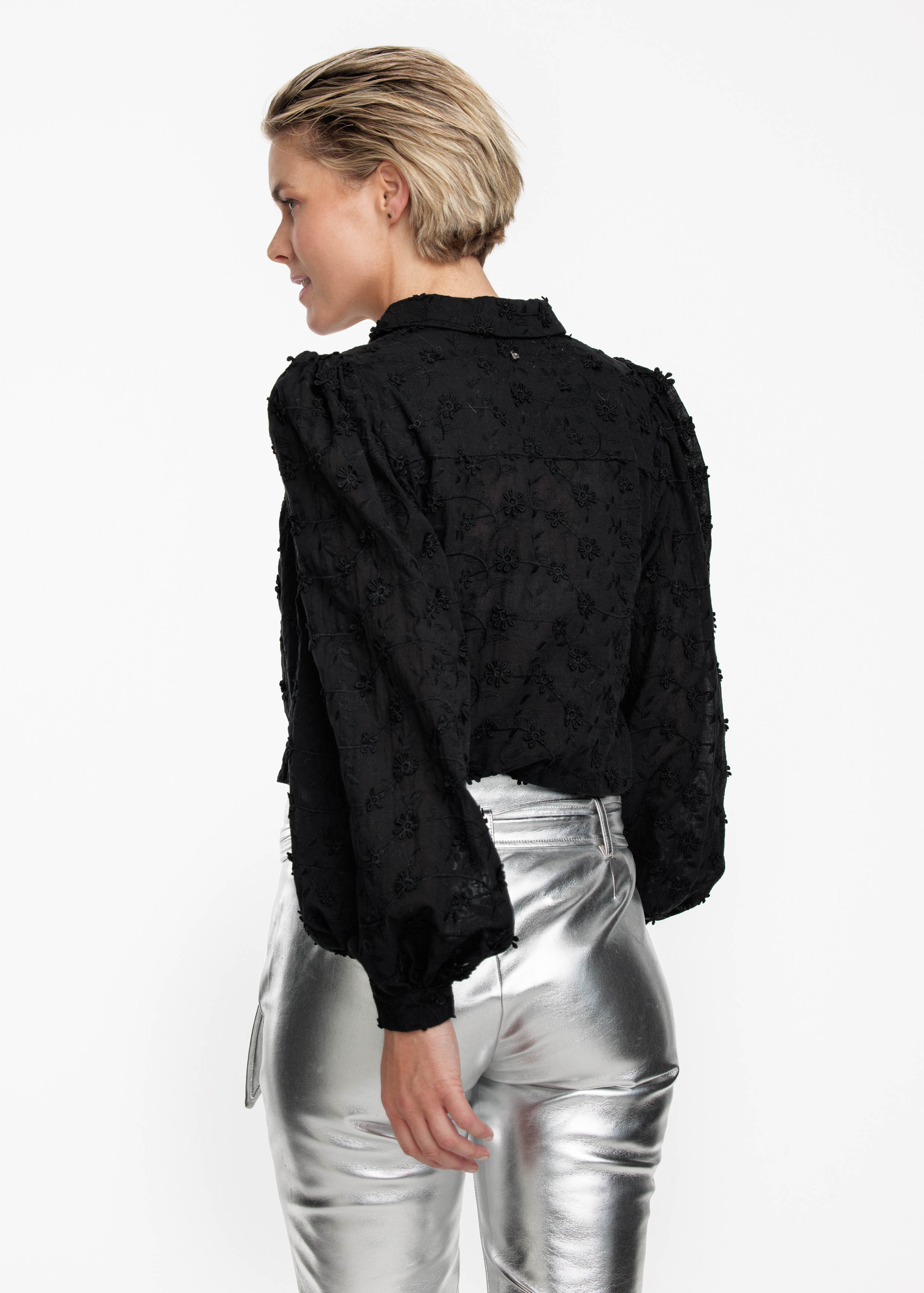 Trousers PU Silver Trousers PU Silver